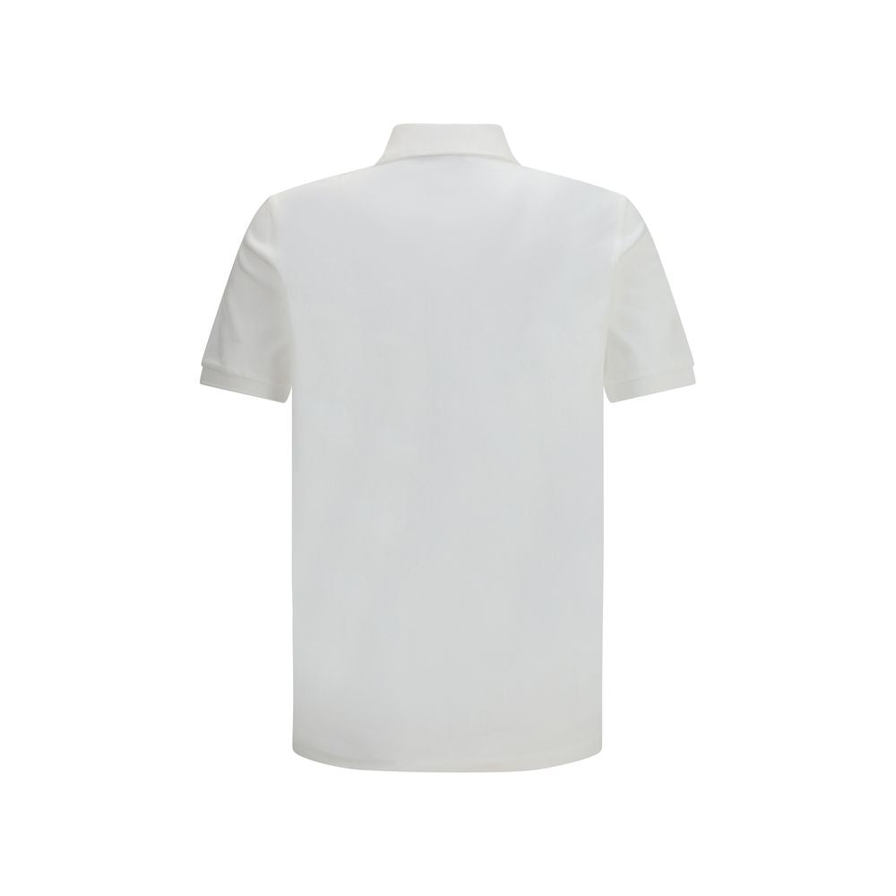 Polo Shirt by Fred Perry for men in cotton white showcases a sharp silhouette, detailed with a refined and sharp for a sophisticated finish.