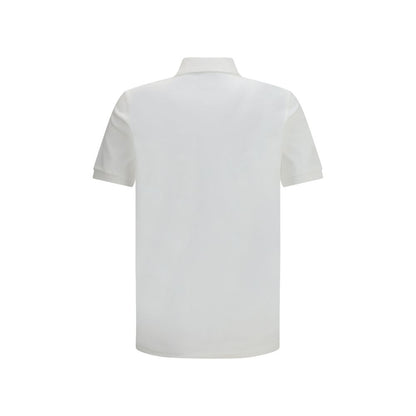 Polo Shirt by Fred Perry for men in cotton white showcases a sharp silhouette, detailed with a refined and sharp for a sophisticated finish.