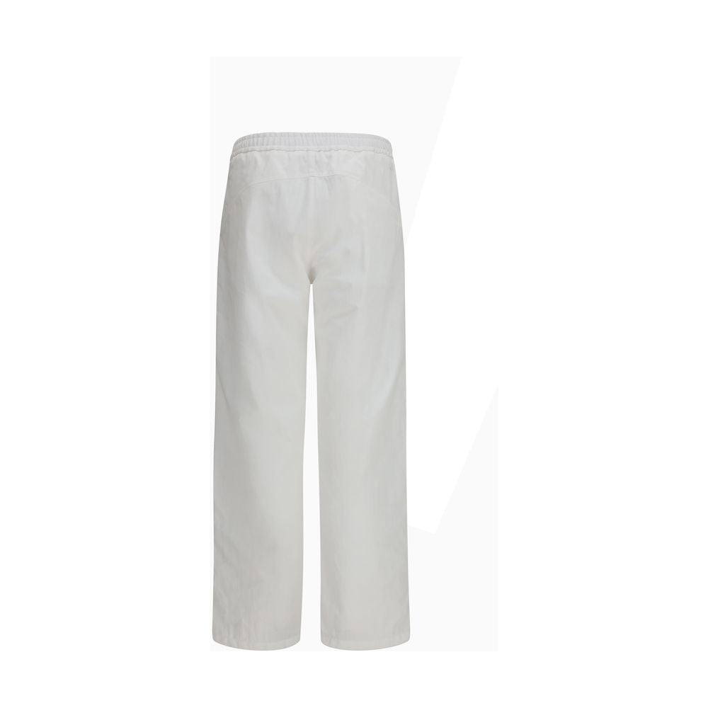 Casual Pants by LAMINAR for men in cotton nylon twill white features a refined silhouette with a refined straight-leg & regular-fit, defined by a and a refined long for a refined finish.