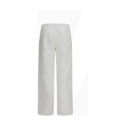 Casual Pants by LAMINAR for men in cotton nylon twill white features a refined silhouette with a refined straight-leg & regular-fit, defined by a and a refined long for a refined finish.