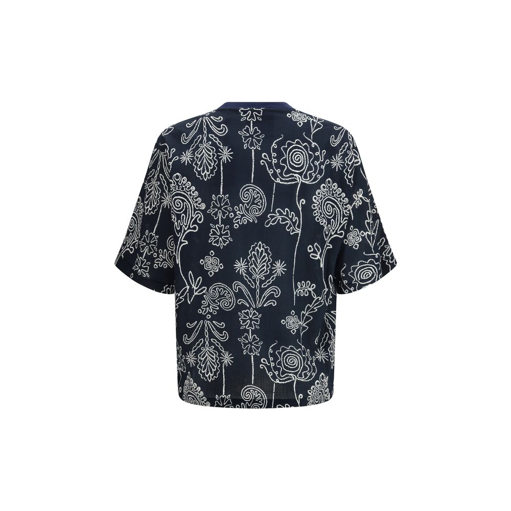 T-Shirt by Giorgio Armani for men in cotton multicolor & patterned features an edgy silhouette, meticulously detailed with a sophisticated and crew neckline for a truly edgy finish.