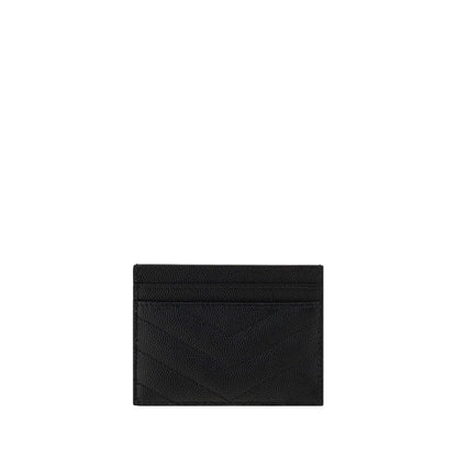 Cardholder Card Case by Saint Laurent for women in bos taurus calfskin leather black & signature features a polished Bos Taurus Calfskin Leather Cardholder Card Case design with polished card-organization.