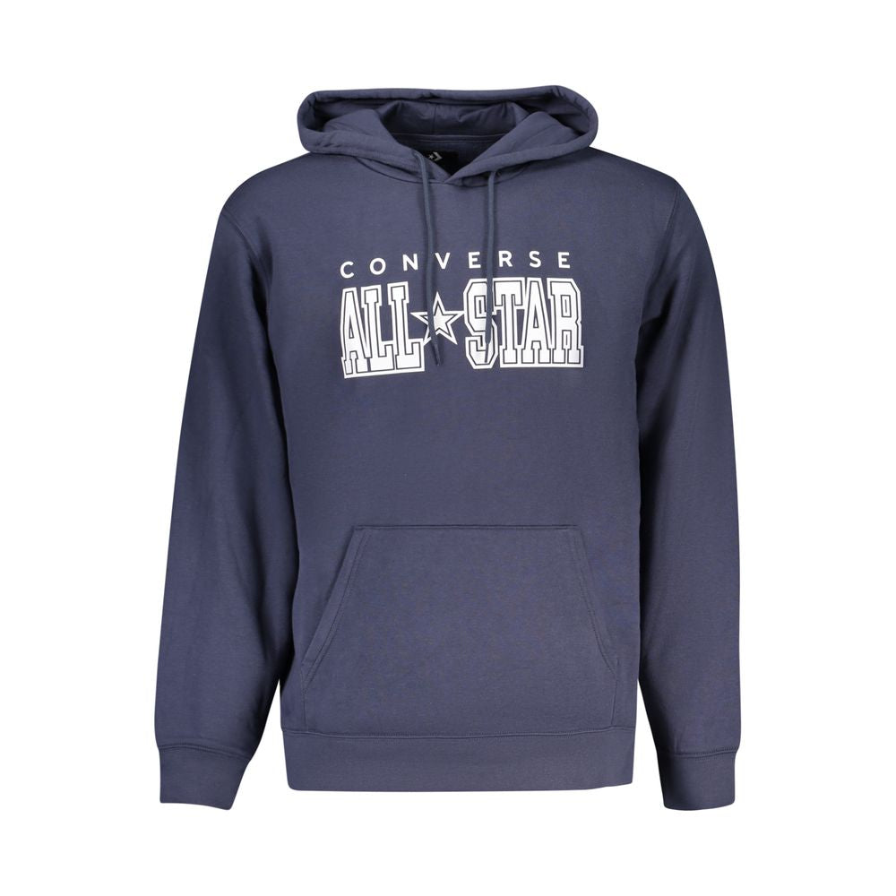 Sweatshirt by Converse for men in cotton polyester blue features an provocated silhouette, detailed with a provocated and a refined for a sophisticated aesthetic.