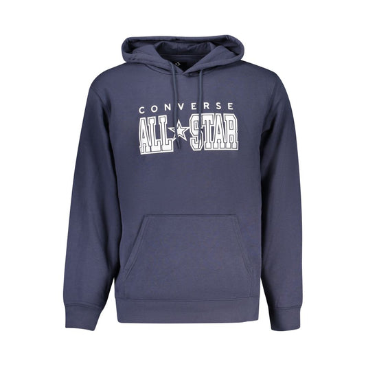 Sweatshirt by Converse for men in cotton polyester blue features an provocated silhouette, detailed with a provocated and a refined for a sophisticated aesthetic.