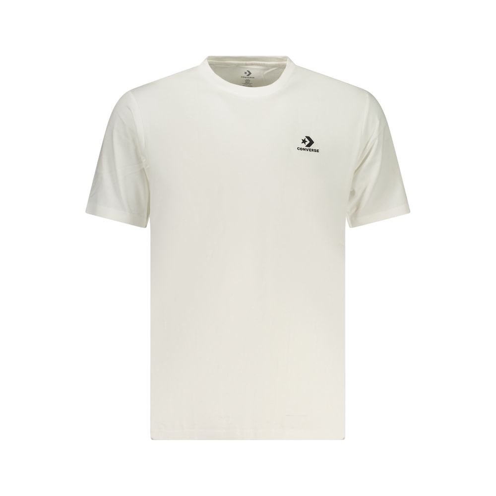 Activewear T-Shirt by Converse for men in cotton canvas white features an contemporary design with , a length, and a contemporary .
