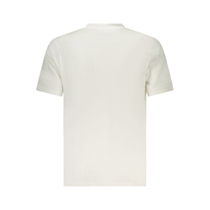 Activewear T-Shirt by Converse for men in cotton canvas white features a sporty silhouette with and , showcasing innovative for a sporty finish.