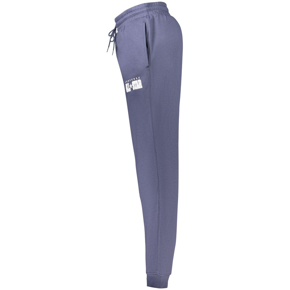 Jogger Sweatpants by Converse for men in cotton polyester blue features an dynamic athletic with long, , and functional seamless for an dynamic silhouette.
