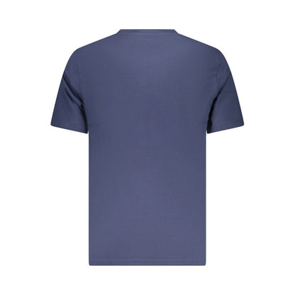 Activewear T-Shirt by Converse for men in cotton blue features a sporty silhouette with and , showcasing innovative for a sporty finish.