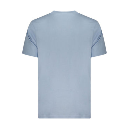 Activewear T-Shirt by Converse for men in denim cotton azzurro features an ergonomic design with , highlighting a ergonomic length and ergonomic for a high-performance look.