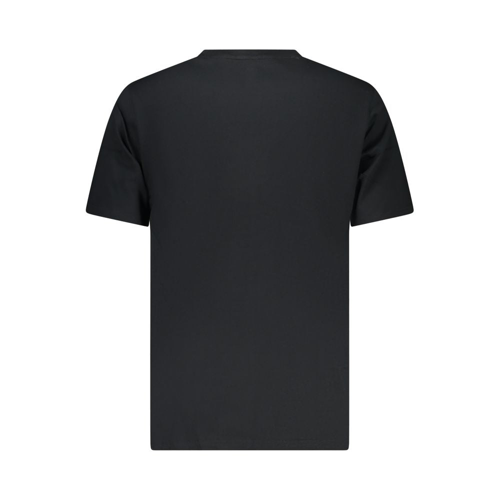 Activewear T-Shirt by Converse for men in cotton black features a sporty silhouette with and , showcasing innovative for a sporty finish.