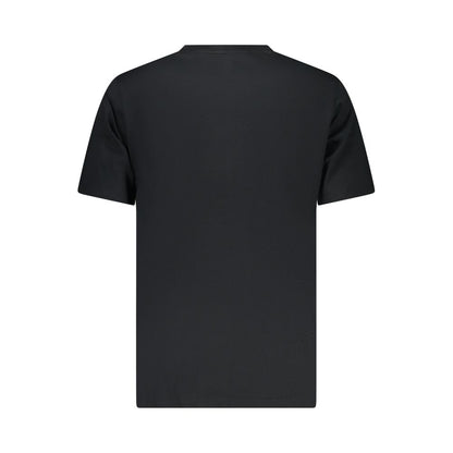 Activewear T-Shirt by Converse for men in cotton black features a sporty silhouette with and , showcasing innovative for a sporty finish.