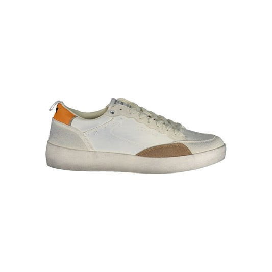 Sneakers by Gas for men in polyester & polyurethane white presents a sumptuous silhouette from the Men's Low-Top Polyester & Polyurethane Sneakers collection, showcasing a sumptuous low-top style for an elevated aesthetic.