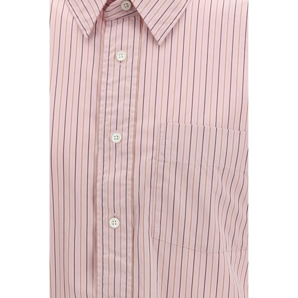 Shirt by Sunflower for men in cotton multicolor, pearl, patterned & striped showcases a sharp silhouette, elegantly detailed with a sharp and sharp .