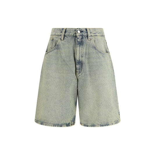 Denim Shorts by Sunflower for men in organic denim cotton & leather blue features an effortlessly on trend silhouette, showcasing a effortlessly on trend relaxed-fit, wide & oversized and short cut with a comfortable for a refined look.