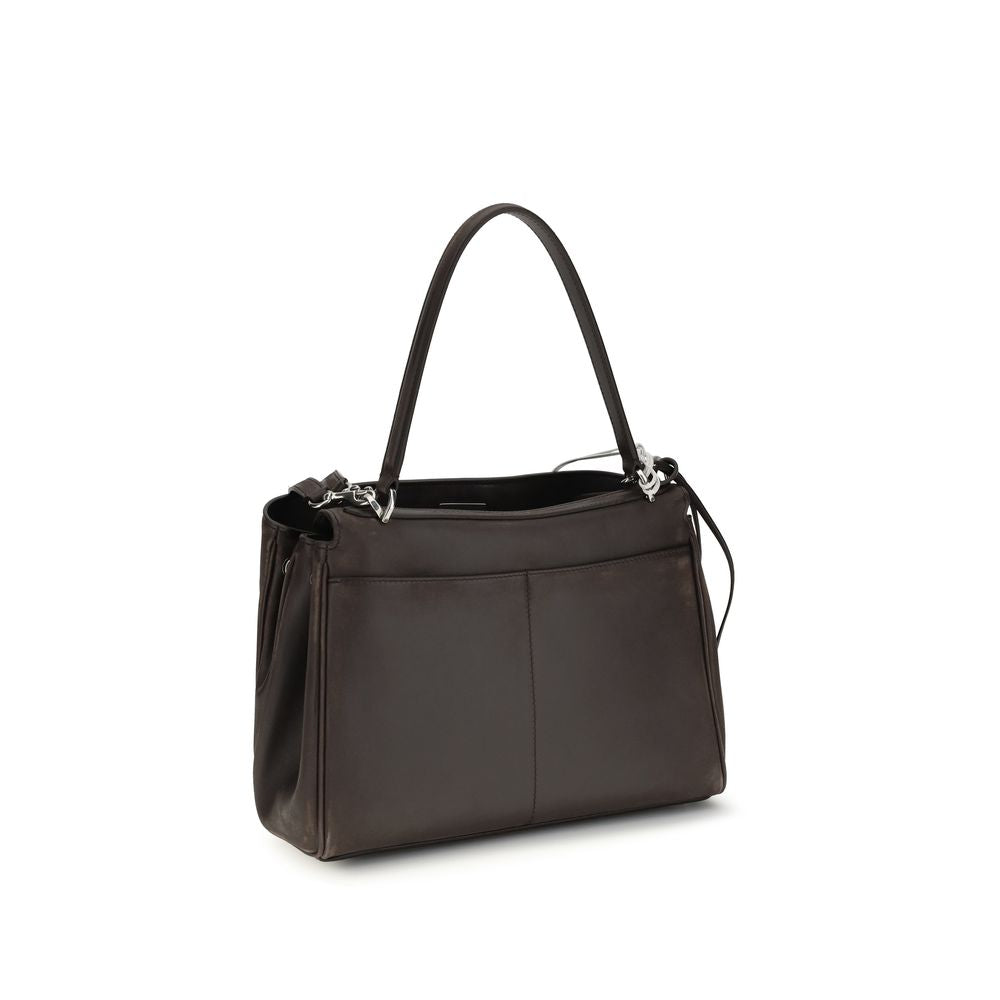 Small Shoulder Bag by Balenciaga for women in polyester polyurethane lambskin & calf leather brown features a effortless sophistication silhouette, secured by a with ample and versatile shoulder-strap & handle for a effortless sophistication finish.