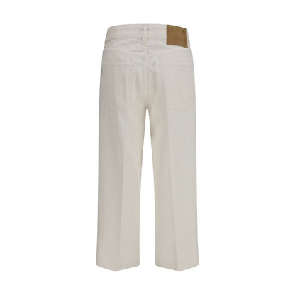 Jeans by Haikure for women in denim cotton white presents a refined pantology silhouette, artfully defined by a refined pantology relaxed-fit & regular-fit, long, and a sophisticated .