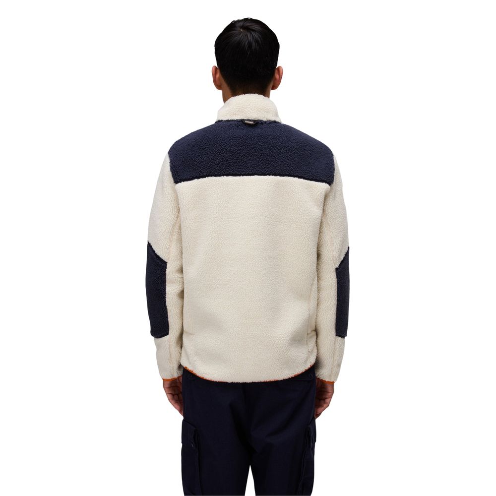 Activewear Sweatshirt by Napapijri for men in polyester orange showcases a versatile silhouette, artfully detailed with a versatile and for a versatile finish with .