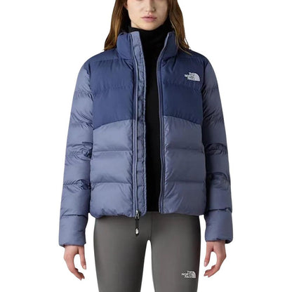 Overcoat by The North Face for women in polyester blue features a contemporary silhouette showcasing a contemporary high-collar neckline and refined pockets & insulated for a sophisticated finish.