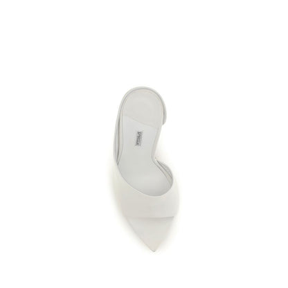Stiletto Mules Sandals by LE SILLA for women in bos taurus calf & lambskin leather white features an effortlessly chic silhouette from the Women's Bos Taurus Calf & Lambskin Leather Stiletto Mules Sandals collection, showcasing a effortlessly chic stiletto and elegant .