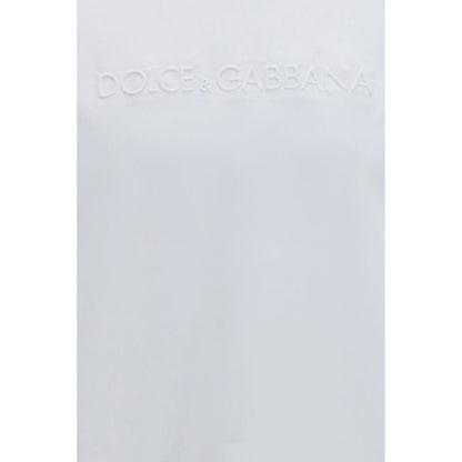 T-Shirt by Dolce & Gabbana for men in cotton white & signature features an edgy silhouette, meticulously detailed with a sophisticated and for a truly edgy finish.