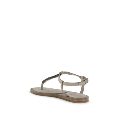 Sandals by Brunello Cucinelli for women in bos taurus calf leather blue features an statuesque Women's Bos Taurus Calf Leather Sandals silhouette with a refined and elegant .