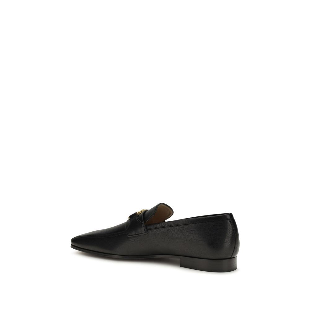 Loafer Slip-On Shoes by Valentino Garavani for men in bos taurus calf & goatskin leather black & signature features an ergonomic silhouette, perfectly showcasing V Logo Men's Bos Taurus Calf & Goatskin Leather Loafer Slip-On Shoes with its distinct and elegant .