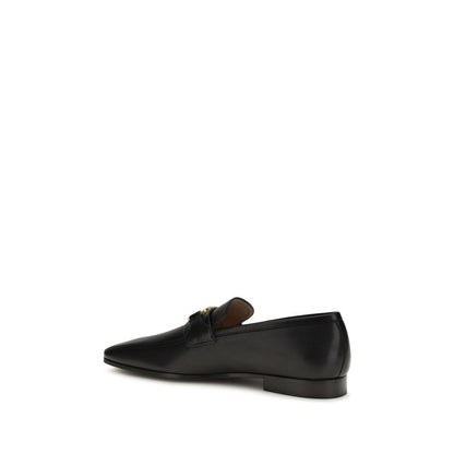 Loafer Slip-On Shoes by Valentino Garavani for men in bos taurus calf & goatskin leather black & signature features an ergonomic silhouette, perfectly showcasing V Logo Men's Bos Taurus Calf & Goatskin Leather Loafer Slip-On Shoes with its distinct and elegant .