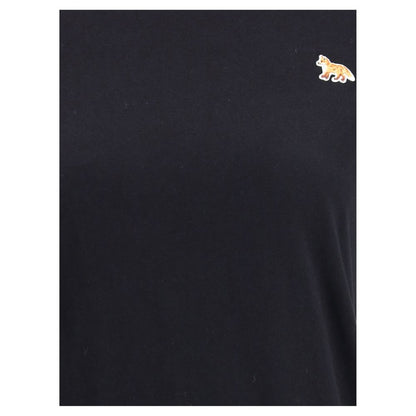 T-Shirt by Maison Kitsuné for women in organic cotton black & signature features an on trend silhouette, perfectly showcasing a on trend and for an elevated aesthetic.