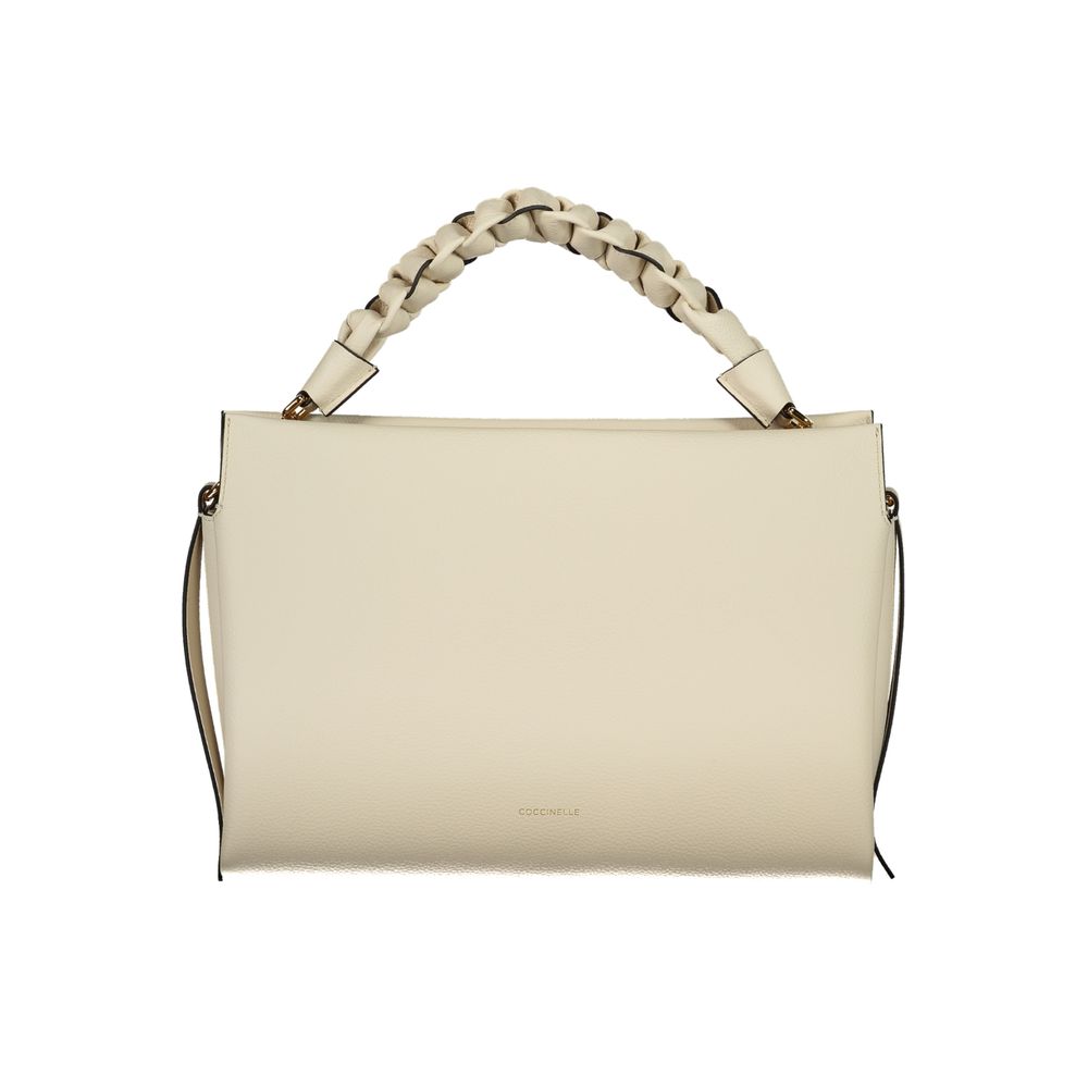Handbag by Coccinelle for women in leather white features a exquisite silhouette, showcasing a secure and exquisite with versatile for a exquisite finish.