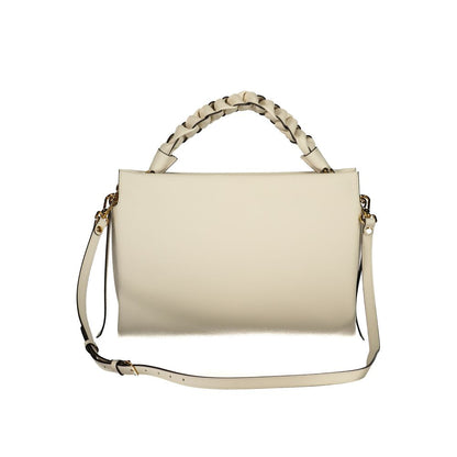 Handbag by Coccinelle for women in leather white presents a ornamental silhouette, showcasing a secure , ample , and versatile for a ornamental finish.