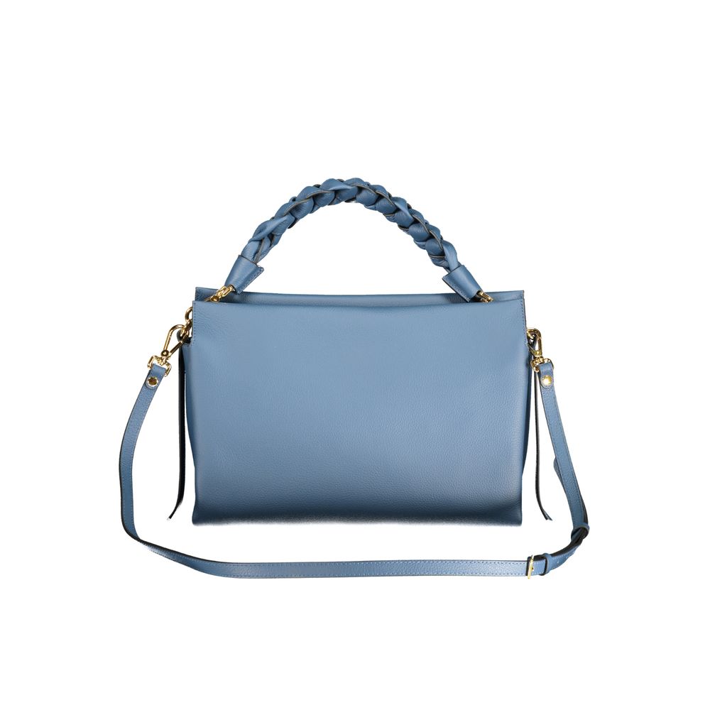 Handbag by Coccinelle for women in leather blue features a ornamental silhouette, showcasing a secure , ample , and ornamental for a sophisticated look.
