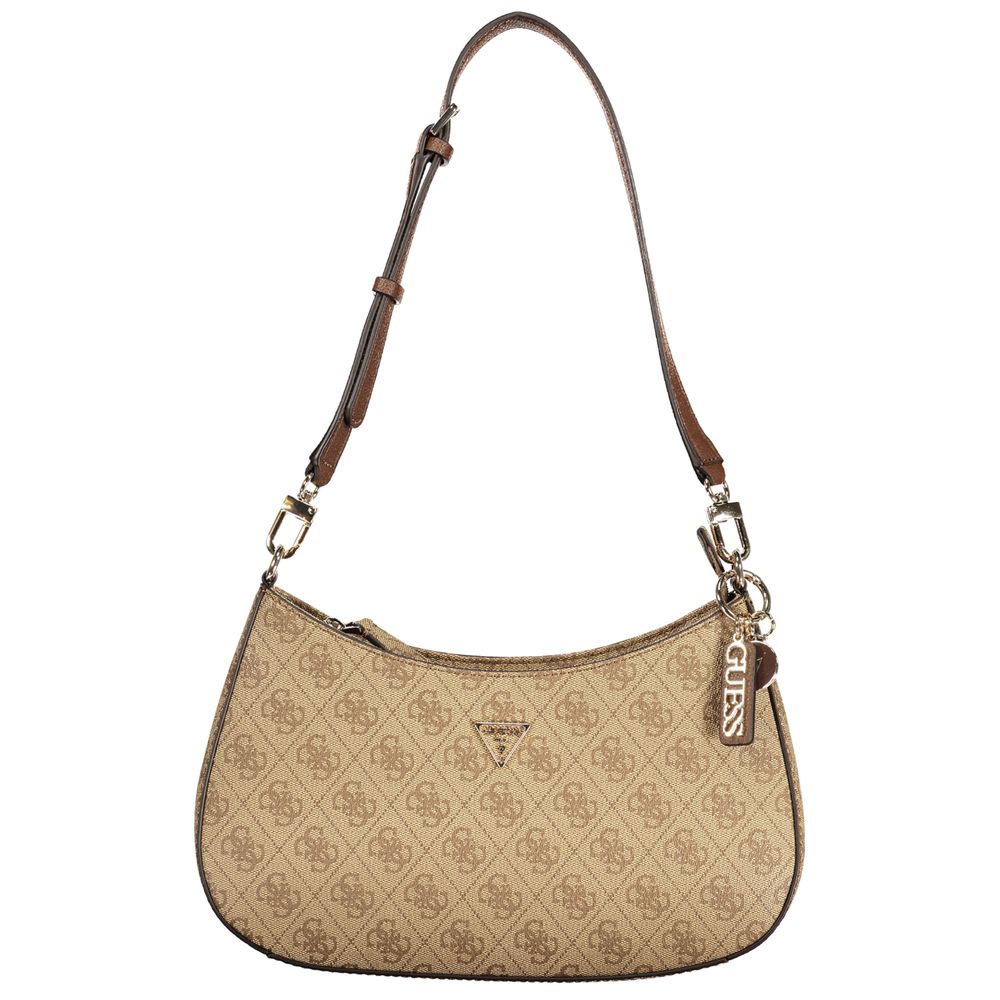 Handbag by Guess Jeans for women in polyurethane beige features a exquisite silhouette, showcasing a secure and exquisite with versatile for a exquisite finish.