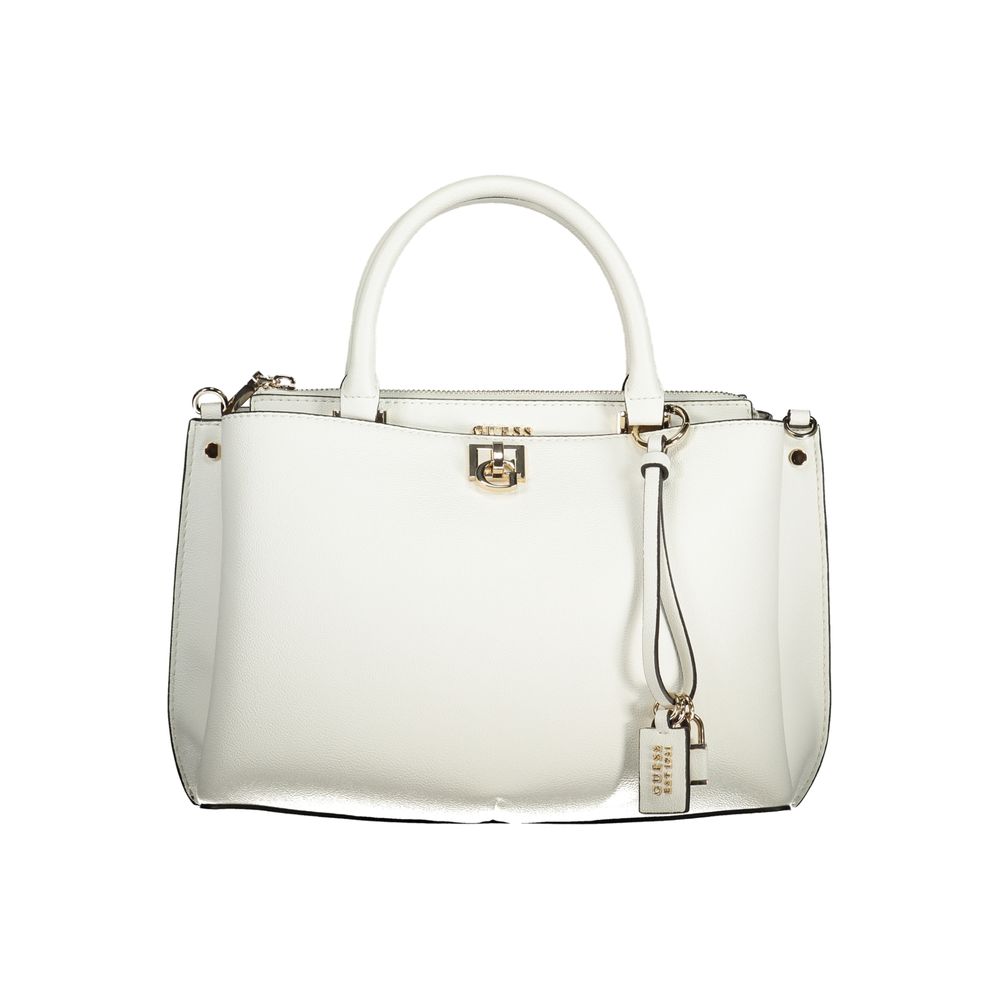 Guess Jeans Polyurethane Handbag - White