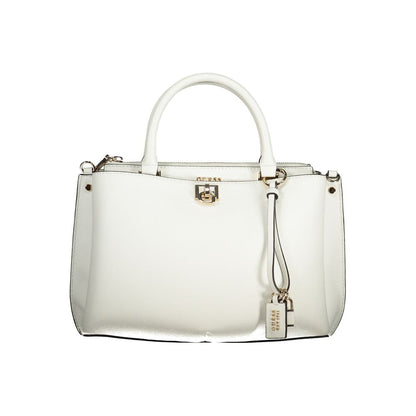 Guess Jeans Polyurethane Handbag - White