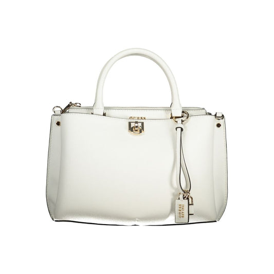 Guess Jeans Polyurethane Handbag - White