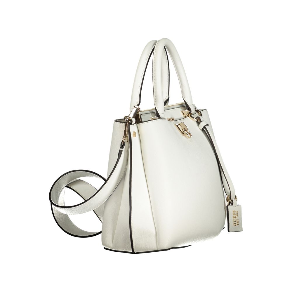 Guess Jeans Polyurethane Handbag - White