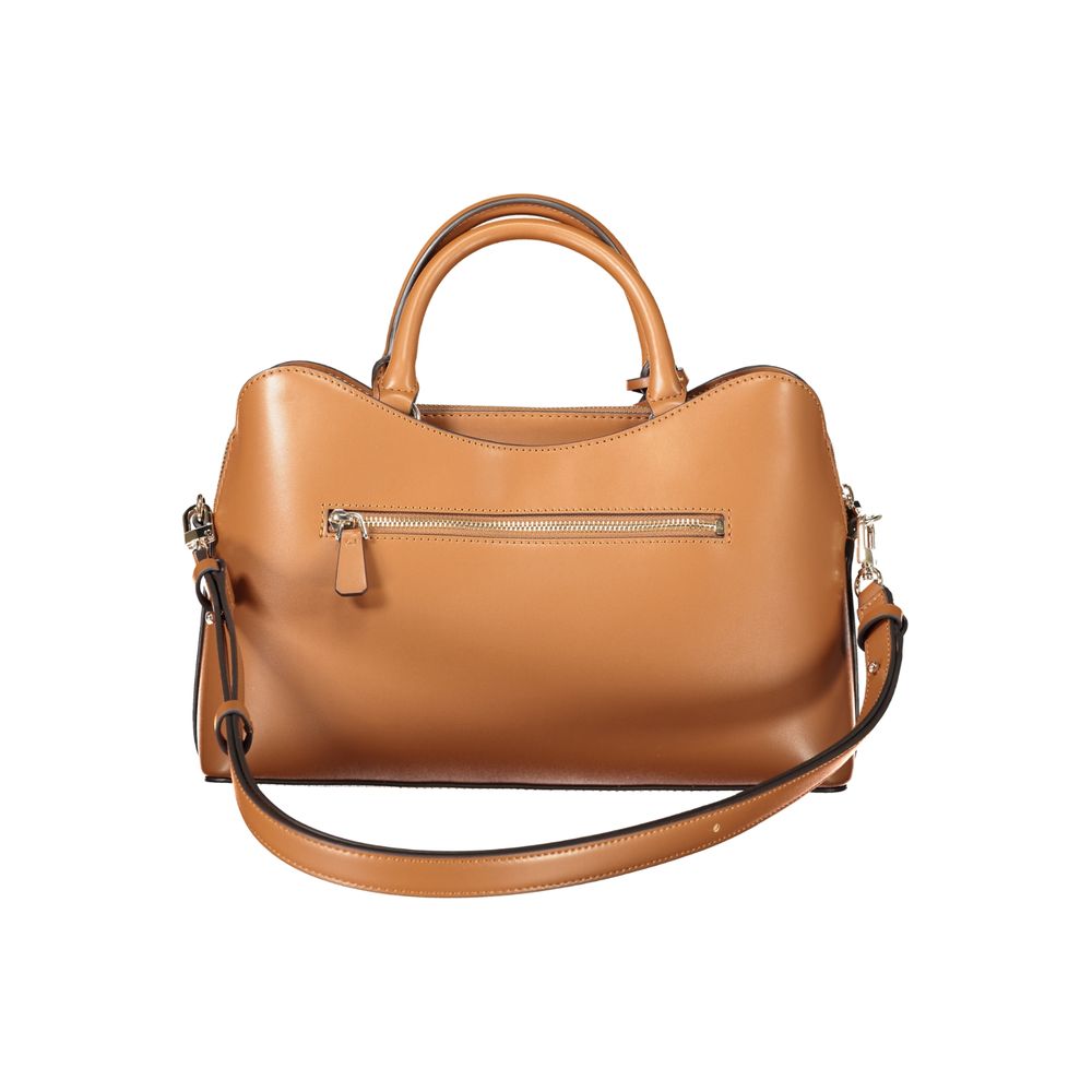 Tote Handbag by Guess Jeans for women in polyurethane brown features a refined silhouette, showcasing a secure , organized , and versatile for a refined finish.