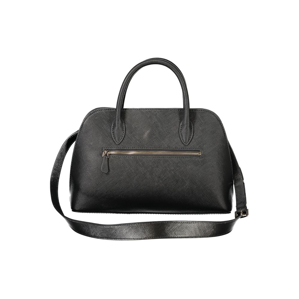 Handbag by Guess Jeans for women in polyurethane black presents a ornamental silhouette, showcasing a secure , ample , and versatile for a ornamental finish.