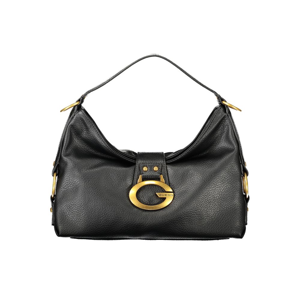 Handbag by Guess Jeans for women in polyurethane black features a exquisite silhouette, showcasing a secure and exquisite with versatile for a exquisite finish.