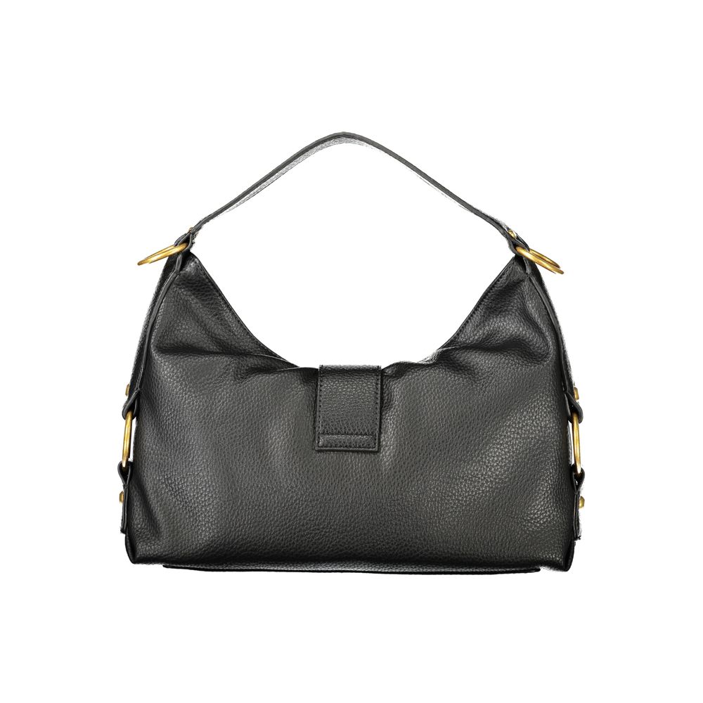 Handbag by Guess Jeans for women in polyurethane black features a refined silhouette, showcasing a secure , organized , and versatile for a refined finish.