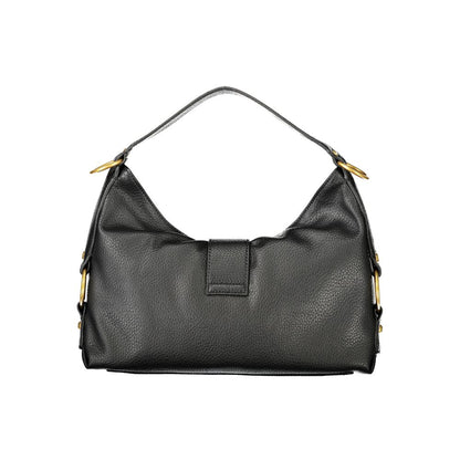 Handbag by Guess Jeans for women in polyurethane black features a refined silhouette, showcasing a secure , organized , and versatile for a refined finish.