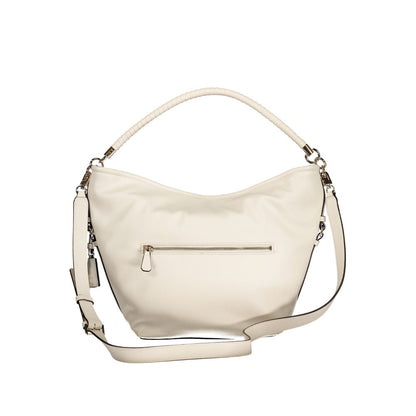 Handbag by Guess Jeans for women in polyurethane white features a exquisite silhouette, showcasing a secure and exquisite with versatile for a exquisite finish.