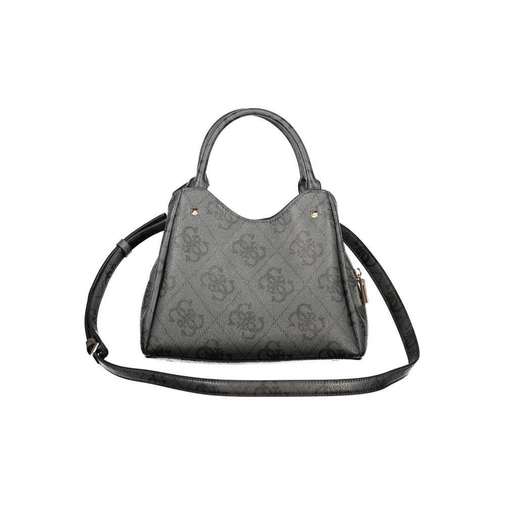 Handbag by Guess Jeans for women in polyurethane leather black features a ornamental silhouette, showcasing a secure , ample , and ornamental for a sophisticated look.