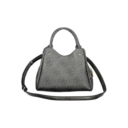 Handbag by Guess Jeans for women in polyurethane leather black features a ornamental silhouette, showcasing a secure , ample , and ornamental for a sophisticated look.