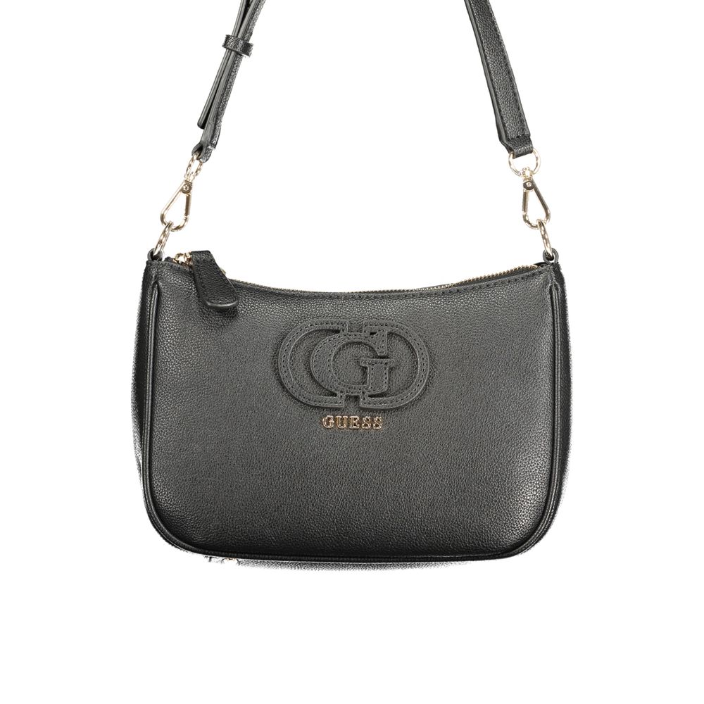 Handbag by Guess Jeans for women in polyurethane black features a exquisite silhouette, showcasing a secure and exquisite with versatile for a exquisite finish.