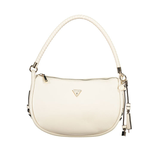 Handbag by Guess Jeans for women in polyurethane white features an refined silhouette, showcasing a secure , ample , and versatile for a sophisticated refined aesthetic.