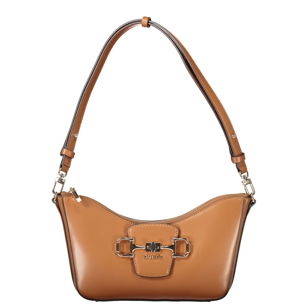Handbag by Guess Jeans for women in polyurethane brown features a ornamental silhouette, showcasing a secure , ample , and ornamental for a sophisticated look.