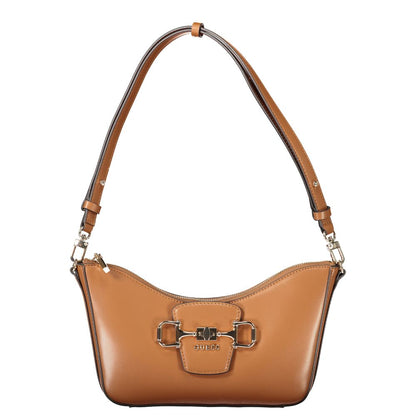 Handbag by Guess Jeans for women in polyurethane brown features a ornamental silhouette, showcasing a secure , ample , and ornamental for a sophisticated look.