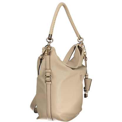 Shopper Handbag by Guess Jeans for women in polyethylene beige features a exquisite silhouette, showcasing a secure snap and exquisite external-pockets & internal-pockets with versatile shoulder-strap, adjustable-strap & handle for a exquisite finish.