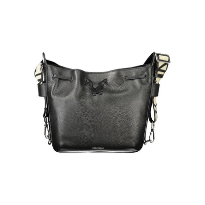 Drawstring Handbag by Coccinelle for women in leather black features a exquisite silhouette, showcasing a secure drawstring and exquisite internal-pockets with versatile shoulder-strap & adjustable-strap for a exquisite finish.